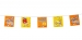 Product thumbnail Garland of paper plv with rectangular pennants 2