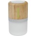 Miniature du produit Haut-parleur personnalisable Bluetooth® en bambou avec lumière 1