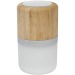 Miniature du produit Haut-parleur personnalisable Bluetooth® en bambou avec lumière 0
