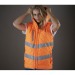 Hi-Vis Kensington Hooded Gilet - hochsichtbarer, gesteppter Bodywarmer Geschäftsgeschenk