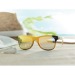 Lunettes de soleil en bambou et verre miroir, lunette de soleil publicitaire
