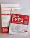 Masque ffp2 (conditionné en sachet individuel et boîte de 6), Masque jetable respiratoire publicitaire
