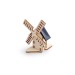 Miniature du produit Mini moulin solaire en bois 0
