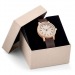 Watch in woody wood, analog watch with hands promotional
