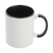 Mug bicolore en céramique 350 ml pour marquage quadri, mug avec impression photo quadri publicitaire