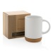 Mug en céramique avec base en liège cadeau d’entreprise