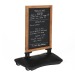 Panneau Ardoise NOIR Cadre Bois 68x46 + Base Lest. NOIR regalo d'azienda