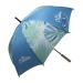 Parapluie rPET quadri rond cadeau d’entreprise