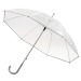 Parapluie transparent avec poignée alu courbée cadeau d’entreprise