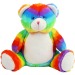 Peluche zippée Ours multicolore - Mumbles cadeau d’entreprise