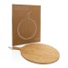 Tabla redonda de bambú para servir regalo de empresa