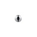 Plaque Picto Alu Rond 80 mm Toilettes FEMMES (Palu 5) cadeau d’entreprise