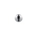Plaque Picto Alu Rond 80 mm Toilettes HOMMES (Palu 4) regalo d'azienda