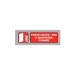 Plaque Signa Plexi 170x50 mm COUPE-FEU FERMEE (S.41) cadeau d’entreprise