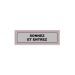 Plaque signalétique plexi 170x50mm "Sonnez et entrez" (S.11) cadeau d’entreprise