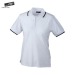 Kontrastreiches Damen-Poloshirt mit kurzen Ärmeln, Damenpoloshirt Werbung