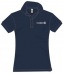 Piqué-Poloshirt, Damen, blau Geschäftsgeschenk