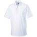 Polo polycoton blanc Workwear Russell, Textile Russell publicitaire