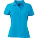 Miniaturansicht des Produkts Unifarbenes Polo-Shirt für Damen mit kurzen Ärmeln. 0