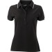 Miniaturansicht des Produkts Unifarbenes Polo-Shirt für Damen mit kurzen Ärmeln. 1