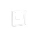 Porte-brochure mural classique 1 case A4 (L.22,6  cm) cadeau d’entreprise