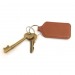 Porte clé rectangulaire en cuir, porte-clés cuir publicitaire