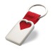 Porte-clef coeur en métal bonheur, porte-clés en métal sur stock publicitaire