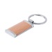 Porte-clés rectangle bois et métal cadeau d’entreprise