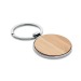 Miniature du produit Porte-clés rond bambou et métal 0