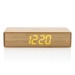 Bamboo alarm clock with 5w wireless charger, Wireless induction charger promotional