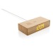 Bamboo alarm clock with 5w wireless charger wholesaler