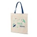 Product thumbnail Cotton bag with coloured handles 0