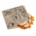Sachet ouvert kebab 16x16cm (le mille), sachet sandwich en papier publicitaire