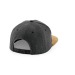 Snapback suede-look visor, Flat peak cap promotional