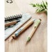Stylo bambou, paille blé et ABS, Stylo en bois ou bambou publicitaire