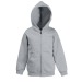 Sweat capuche grand zip enfant cadeau d’entreprise