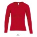 Miniatura del producto Camiseta de mujer con cuello redondo, manga larga, color sol - majestic - 11425c 4