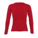Camiseta de mujer con cuello redondo, manga larga, color sol - majestic - 11425c regalo de empresa
