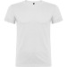 Camiseta de manga corta con cuello redondo de doble capa con elastano BEAGLE (Blanco, Tallas de niño) regalo de empresa