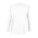 T-shirt manches longues col rond blanc 150 g sol's - monarch - 11420b cadeau d’entreprise