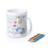Tasse FESIENT, Crayon de couleur publicitaire