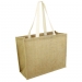 Taunton - sac en jute avec anses plates en coton cadeau d’entreprise