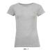 Tee-shirt femme col rond  mixed women - couleur, textile Sol's publicitaire
