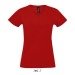 T-shirt femme col V 190g Imperial, textile Sol's publicitaire