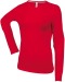 Kariban Damen-T-Shirt mit langen Ärmeln und rundem Halsausschnitt, Kariban-Textilien Werbung