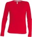 Kariban Damen-T-Shirt mit langen Ärmeln und V-Ausschnitt, Kariban-Textilien Werbung