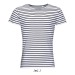 T-Shirt für Männer mit gestreiftem Rundhalsausschnitt - MILES MEN - 3XL Geschäftsgeschenk