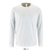 Tee-shirt homme manches longues - IMPERIAL LSL MEN - Blanc, textile Sol's publicitaire