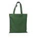 Bolsa de colores en algodón orgánico, equipaje ecológico, orgánico y reciclado relacionado con el desarrollo sostenible publicidad