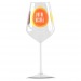 Four-coloured wine glass - 30cl, wine glass promotional